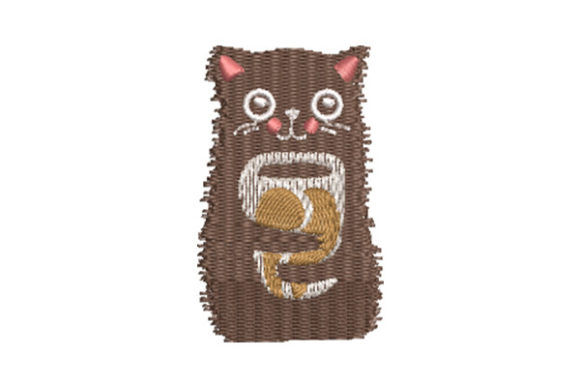 Review: Cat Holding a Coffee Mug Embroidery Design