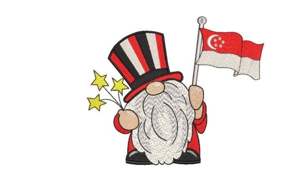 Review: Singapore Gnome Embroidery Design