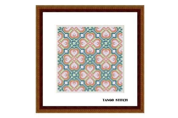 Reviewing Hearts Cross Stitch Ornament Pattern