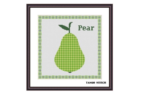 Reviewing the Pear Ornament Kitchen Fruit Cross Stitch