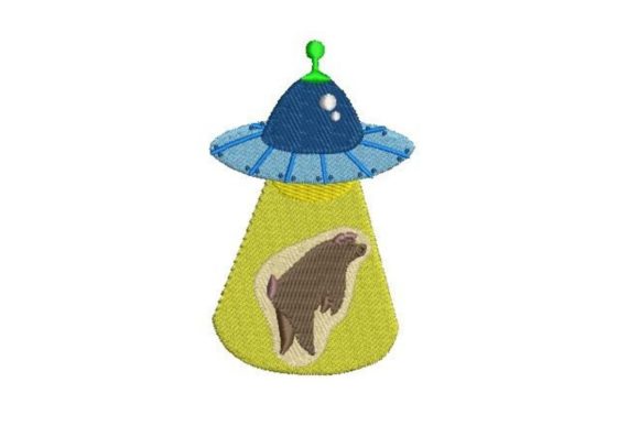 UFO Abducting a Bear: A Holiday Embroidery Review